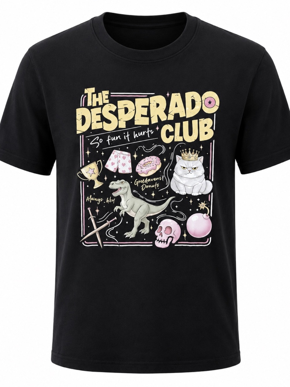 NWOT Medium Dungeon Crawler Carl Inspired Desperado Club Graphic Tee